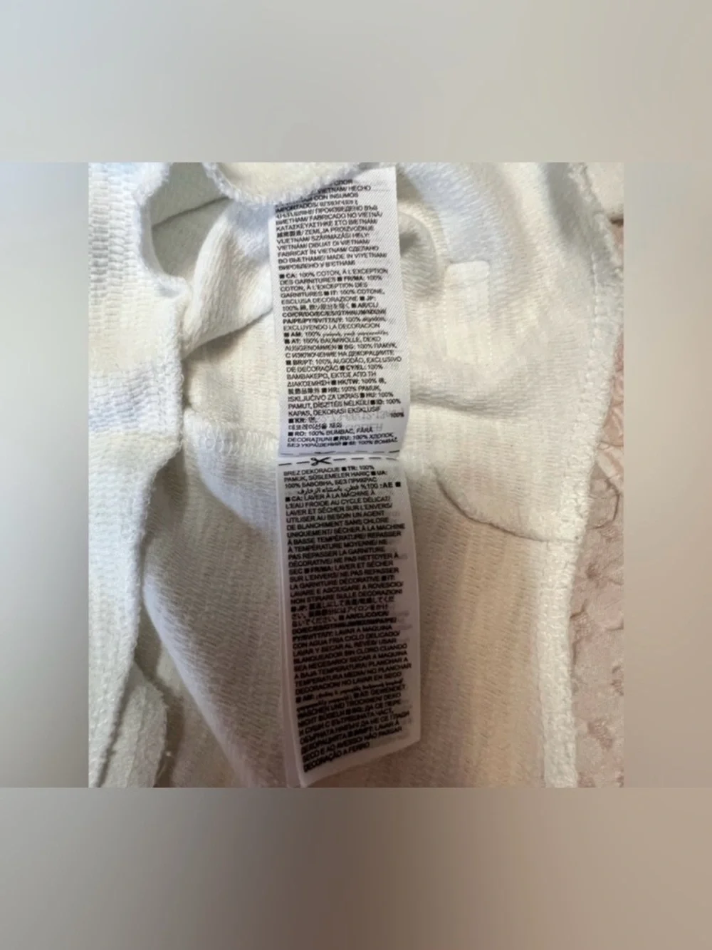 GAP White Crewneck Waffle Thermal Pullover Boy